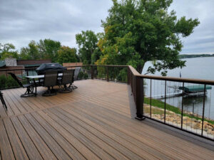 Lake side Trex Deck with Havana Gold and Spiced Rum