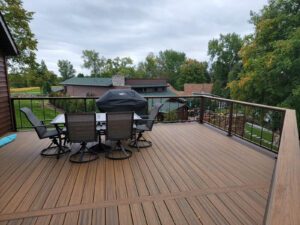 Lake side Trex Deck with Havana Gold and Spiced Rum