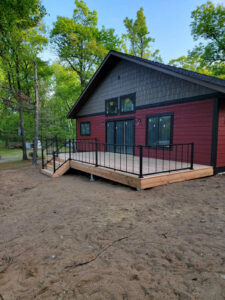 Red House Traditional Cedar Deck