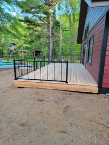 Red House Traditional Cedar Deck