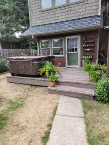 zuri weathered gray ground level deck